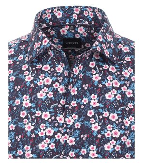Venti Slim-Fit Mouwlengte 7 Flower Fields