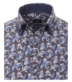 Venti Slim-Fit Mouwlengte 7 Water Drops