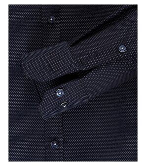 Venti Slim-Fit Mouwlengte 7 Dark Blue Dots