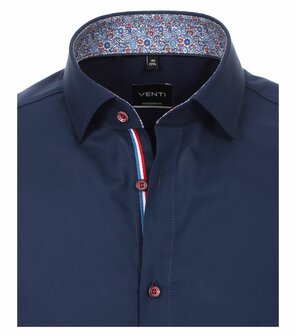 Venti Slim-Fit Mouwlengte 7 Artistic Dutch Dark Blue 