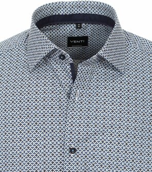 Venti Slim-Fit Mouwlengte 7 Blue Star
