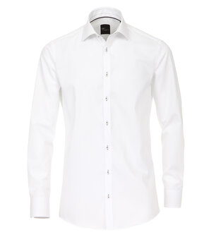 Venti Slim-Fit Mouwlengte 7 White Plains