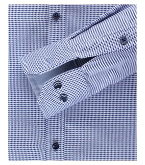 Venti Slim-Fit Mouwlengte 7 Blue Mirror