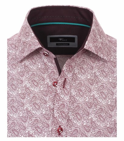 Venti Slim-Fit Limited-Edition Red Paisley