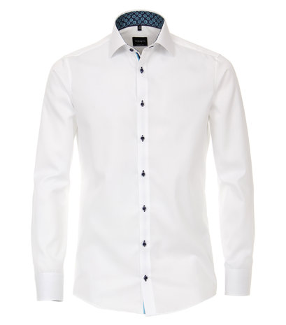 Venti Slim-Fit Mouwlengte 7 Exclusive Reef White