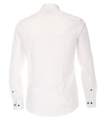 Venti Slim-Fit Mouwlengte 7 Exclusive White Blue