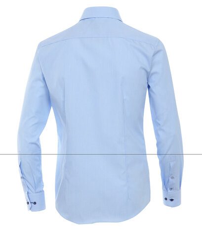 Venti Slim-Fit Regular Light Blue gestreept