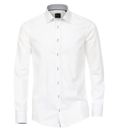 Venti Slim-Fit Mouwlengte 7 Classic White
