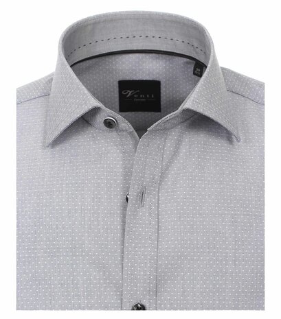 Venti Slim-Fit Mouwlengte 7 Stone Grey