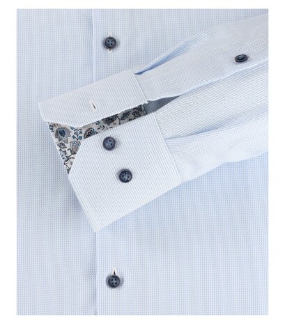 Venti Slim-Fit Mouwlengte 7 Light Blue Chique