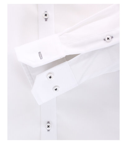 Venti Slim-Fit Mouwlengte 7 White Plains