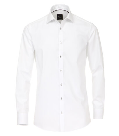 Venti Slim-Fit Mouwlengte 7 White Plains