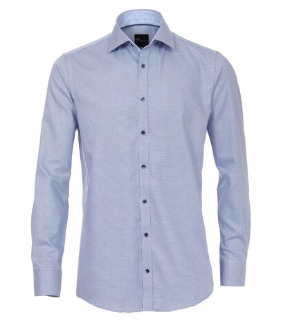 Venti Slim-Fit Mouwlengte 7 Blue Mirror