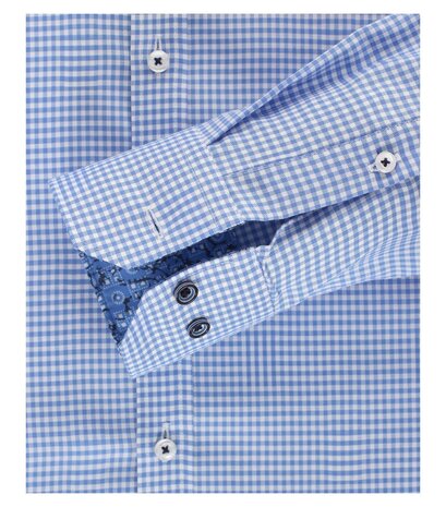 Venti Slim-Fit Mouwlengte 7 Blue Voyager