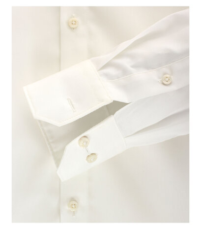 Venti Slim-Fit Mouwlengte 7 Cr&egrave;me wit