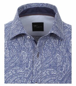 Venti Slim-Fit Mouwlengte 7 Blue Greek} Venti Slim-Fit Mouwlengte 7 Blue Greek