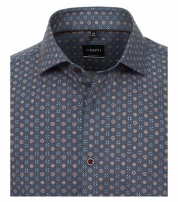 Venti Slim-Fit Mouwlengte 7 Blue Symbol} Venti Slim-Fit Mouwlengte 7 Blue Symbol