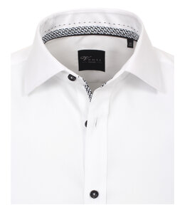 Venti Slim-Fit Mouwlengte 7 White Chess} Venti Slim-Fit Mouwlengte 7 White Chess