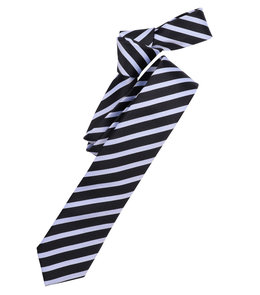 Venti Stropdas Gestreept Black Classic} Venti Stropdas Gestreept Black Classic