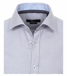 Venti Slim-Fit Limited-Edition White Blue Patern} Venti Slim-Fit Limited-Edition White Blue Patern